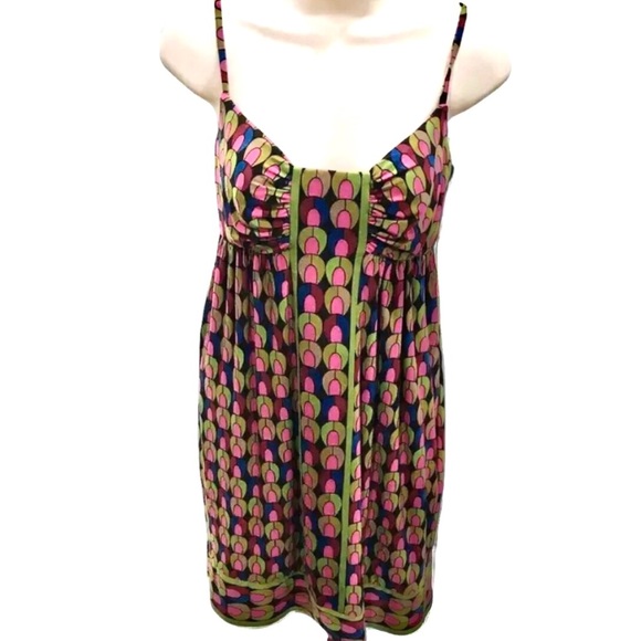 MAGGY LONDON Petites Multicolor Dress Stretch Sz 6P - Picture 1 of 8